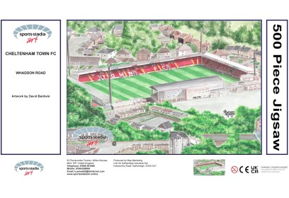 Whaddon Road Stadium Fine Art Jigsaw Puzzle - Cheltenham Town FC